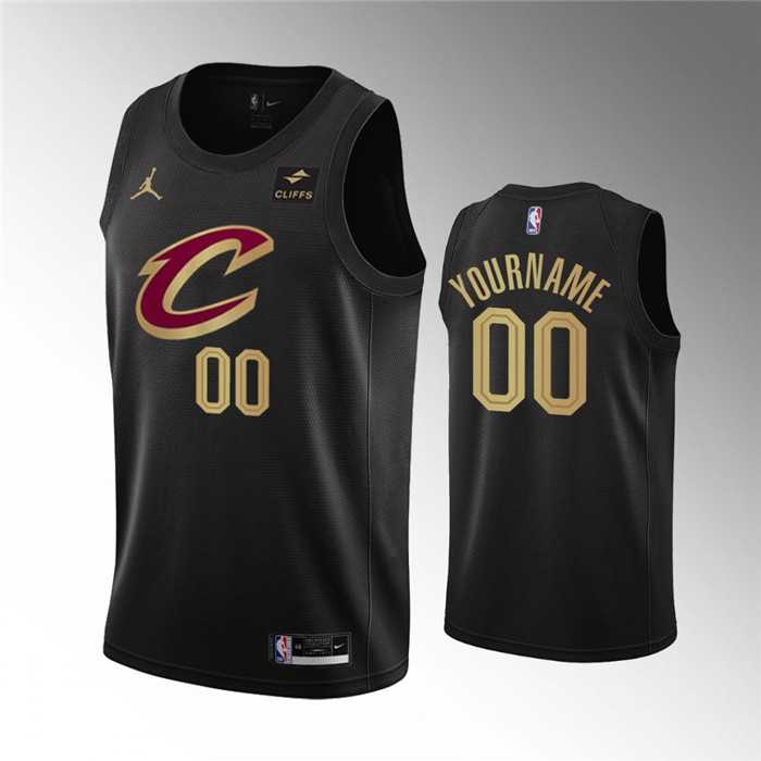 Men%27s Cleveland Cavaliers Active Player Custom Black Statement Edition Stitched Basketball Jersey